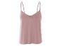 Poederroze topje met dunne bandjes en klein strikje.