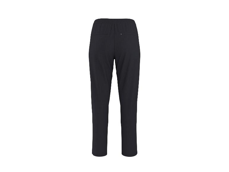 Donkerblauwe heren joggingbroek met elastische tailleband, achteraanzicht