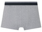 Grijze boxershorts met een donkerblauwe band
