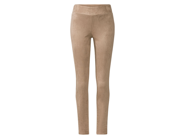 Beige suède leggings.