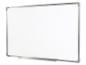 Wit bord met aluminium frame.