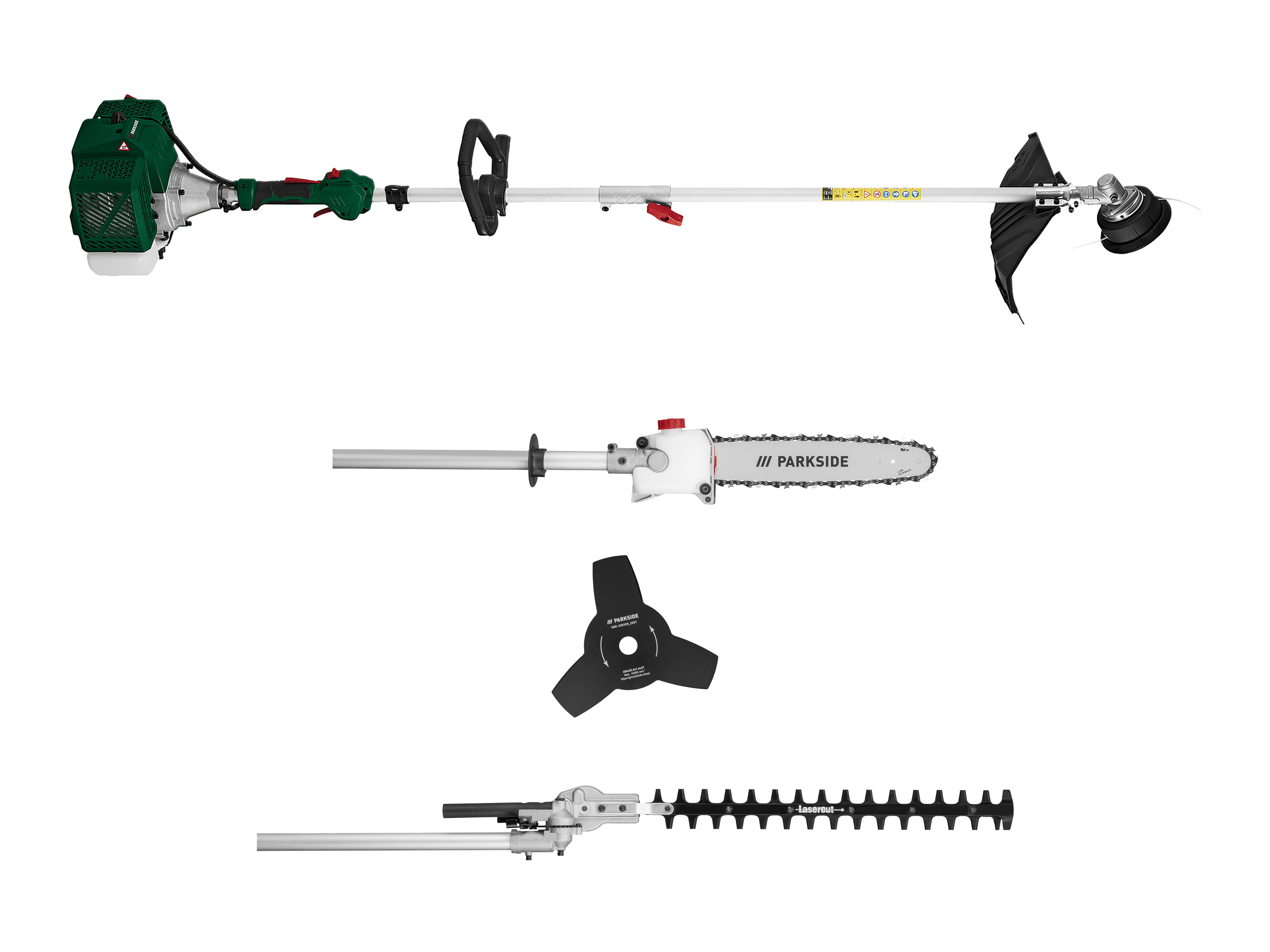 PARKSIDE 4-in-1 benzinecombigereedschap 1,45 kW afbeelding