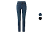Donkerblauwe skinny jeans voor dames met twee kleuropties: blauw en zwart.