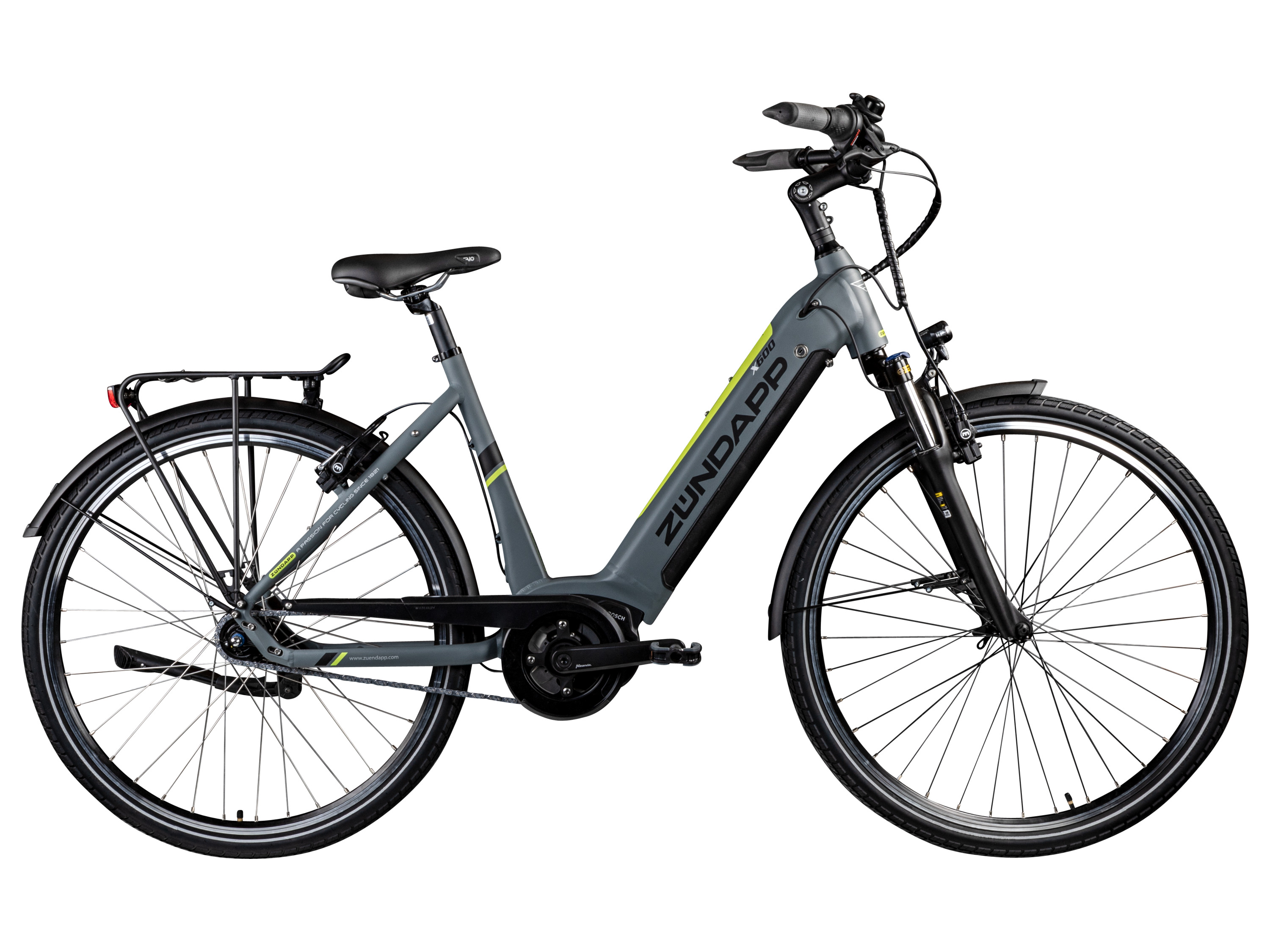 Zündapp Elektrische fiets City X600 (Grijs/geel)