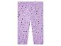Lila kinder leggings met gekleurde stippen.