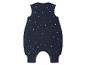 Donkerblauwe babyslaapzak met witte sterren