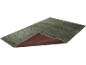 Grijs vloerkleed met abstract golfpatroon en antislip onderkant