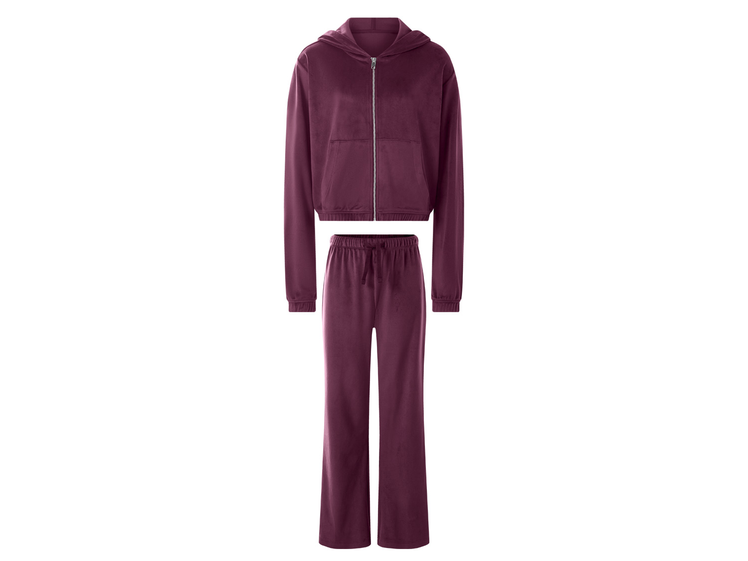 ESMARA KIDS Velours pak, 2-delig (Bordeaux, 146/152)
