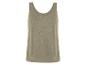 Beige linnen tanktop, casual kleding.
