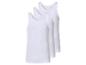 Set van drie witte mouwloze shirts