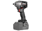 Slagmoersleutel met 8.0Ah accu, zwart-grijs, met de tekst 'BRUSHLESS PERFORMANCE'.