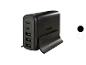 Zwarte USB-oplader met vijf poorten, waaronder twee USB-C en drie USB-A, met de tekst MAX 30.5W.