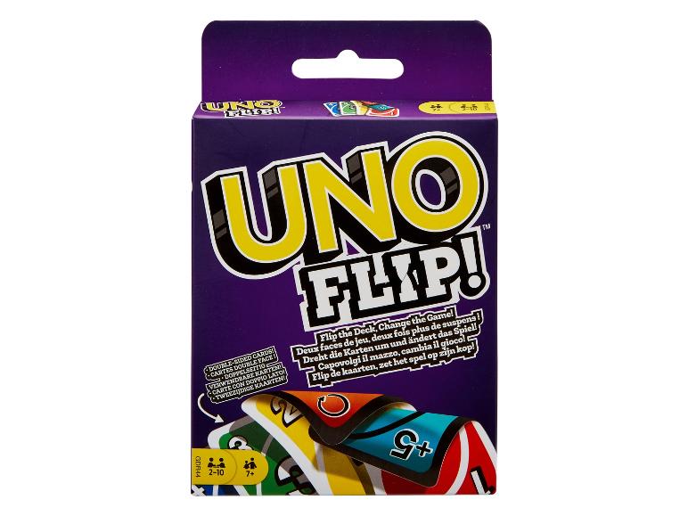 Kaartspeldoos met dubbelzijdige kaarten, 7+, 2-10 spelers.