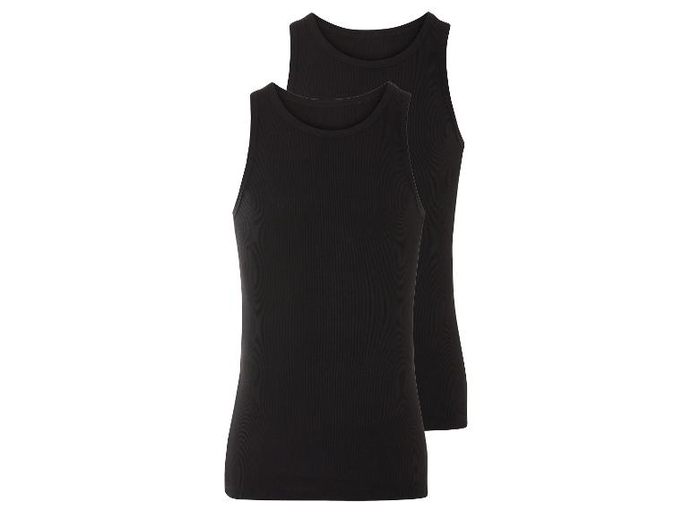 Twee zwarte tanktops.