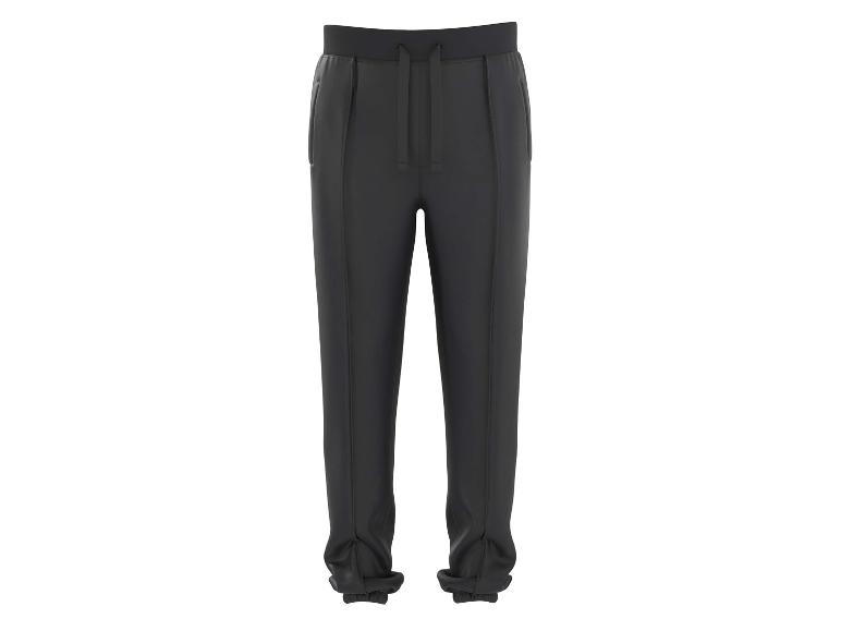 Zwarte joggingbroek met elastiek aan de taille.