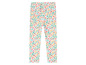 Witte broek met bloemenprint.