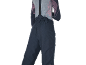 Dames skibroek met bretels en thermoshirt met lange mouwen
