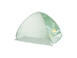 Een groene pop-up tent met safari-print van Cadabull.