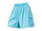 Lichtblauwe sport shorts met zak.