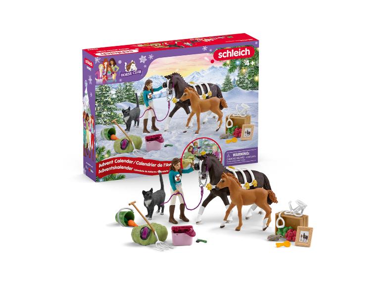 Schleich Horse Club adventskalender met paarden, figuur en accessoires.