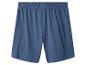 Blauwe herenshort met elastische tailleband.