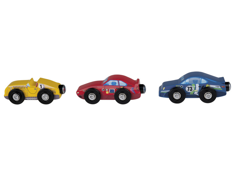 Ga naar volledige schermweergave: Playtive Houten voertuigen-set, 3 delig - afbeelding 1