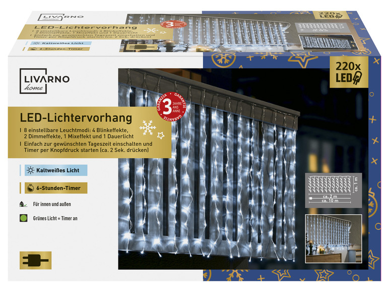 Ga naar volledige schermweergave: LIVARNO home LED-lichtgordijn - afbeelding 10