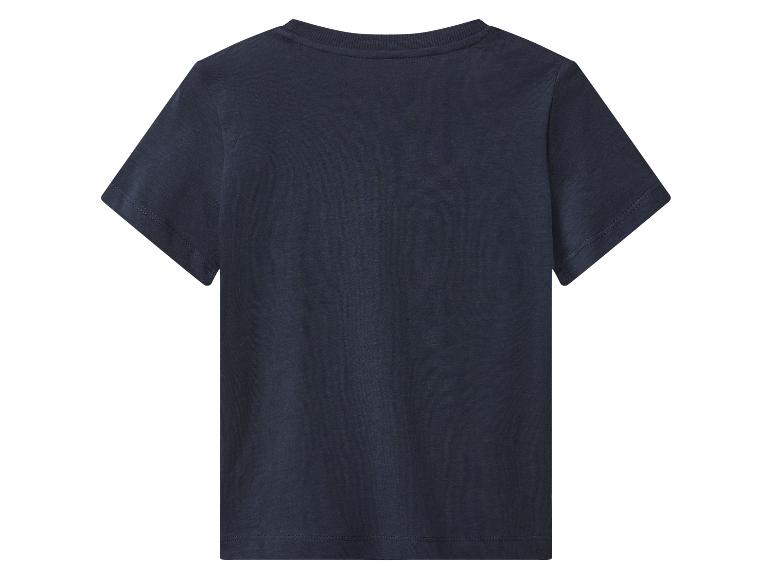 Donkerblauw T-shirt met korte mouwen, achterkant