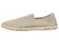 Beige instap espadrilles met gevlochten zool