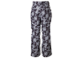 Grijze en zwarte camouflagebroek met zakken.