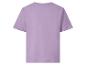 Eenvoudig paars T-shirt met korte mouwen, achterkant