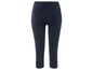Donkerblauwe capri-leggings voor dames.