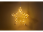 Stervormige lichtdecoratie met warmwitte LED-lampjes