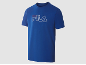 Blauw FILA heren t-shirt met logo