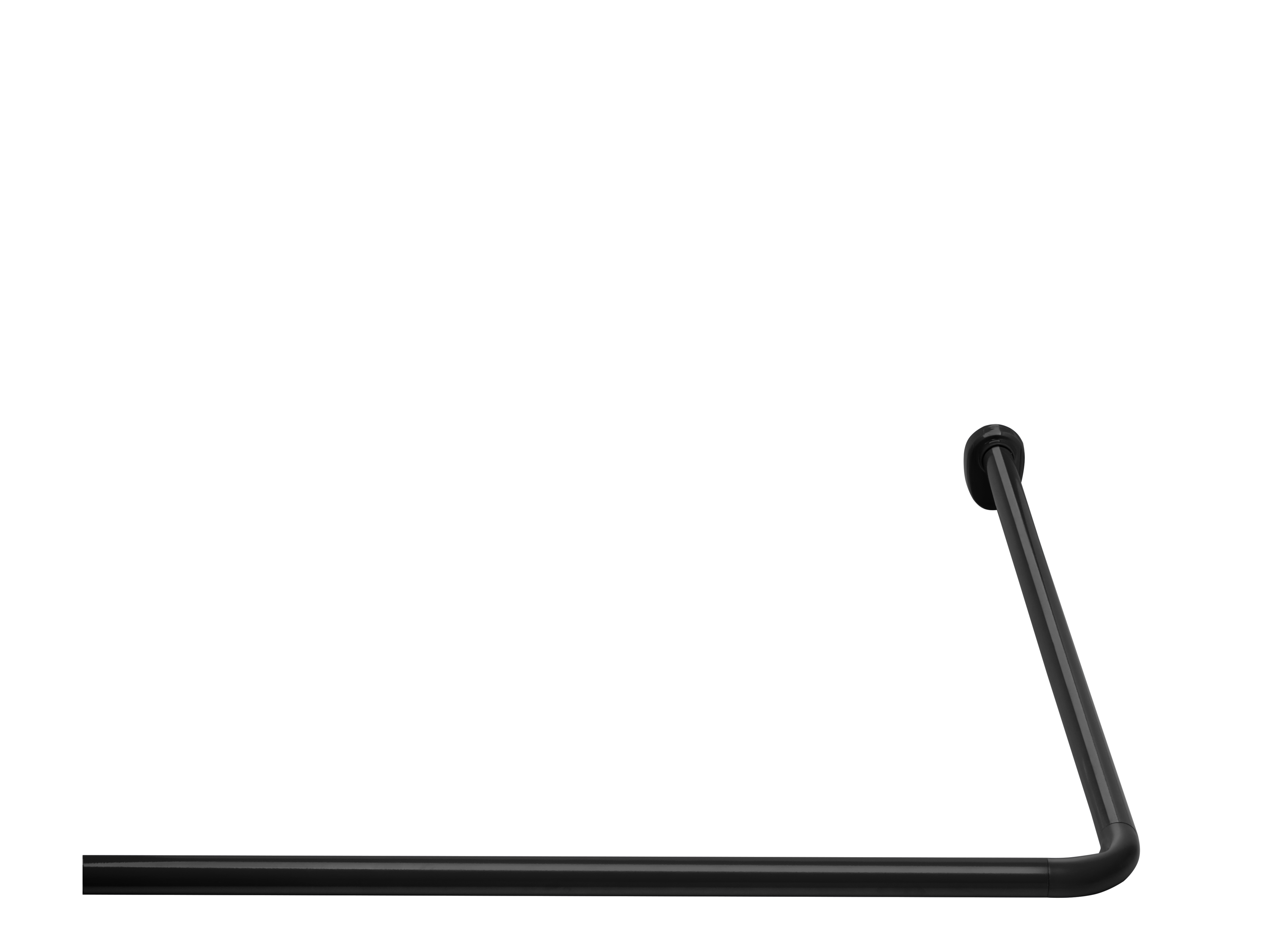 Ridder Stang voor douchegordijn 90 x 90 cm (Zwart) afbeelding