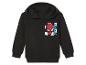 Zwarte hoodie met Spider-Man print.