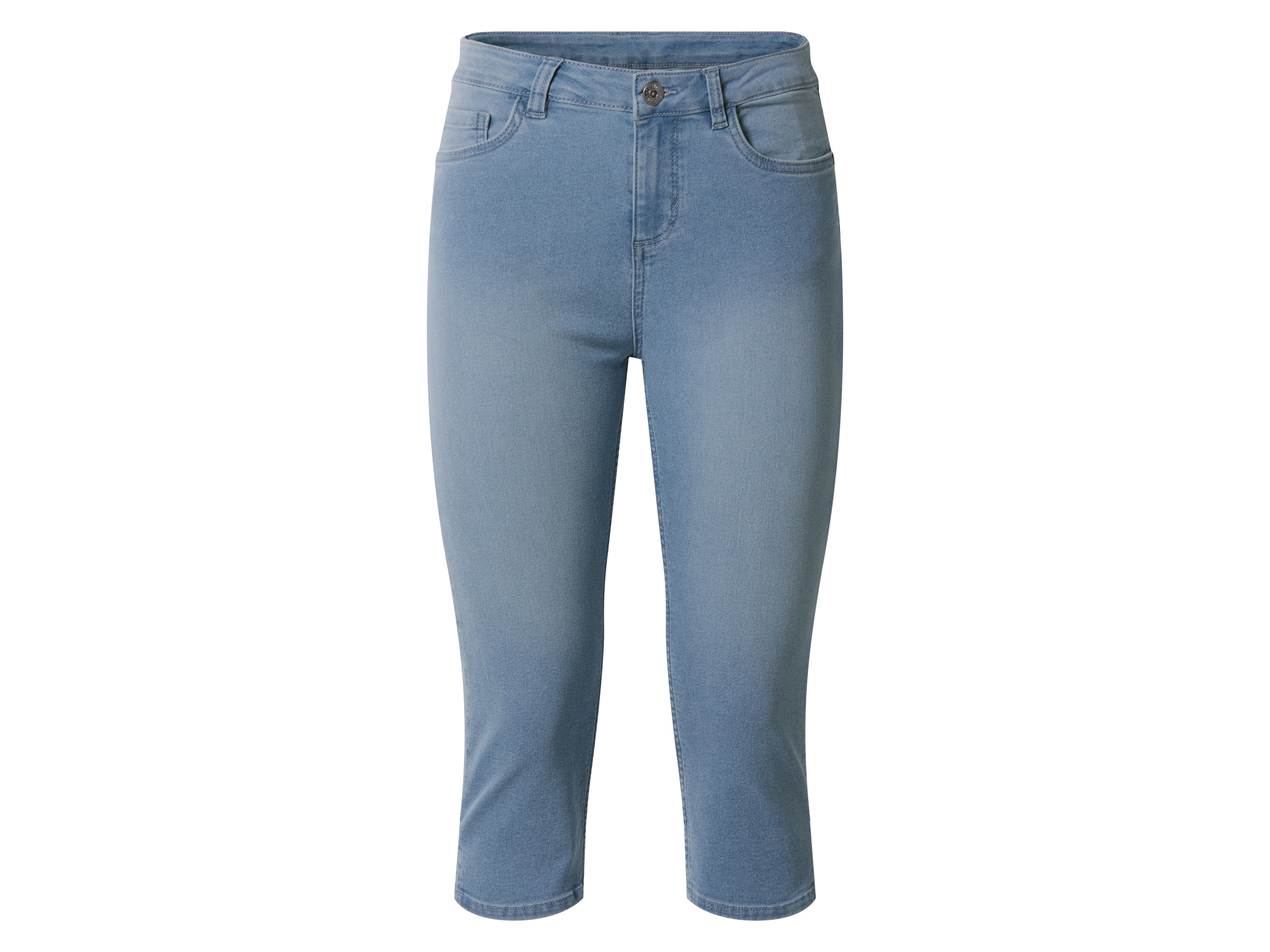 esmara Dames capri jeans - Slim fit (Lichtblauw, 34)