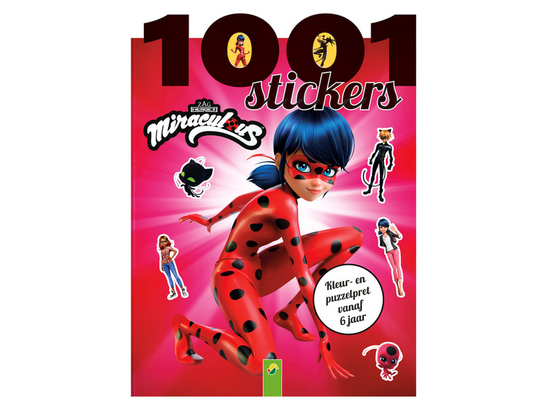 Kinderen sticker- / puzzelboek (1001 stickers Miraculous)