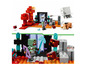 Lego Minecraft set met een Nether portal, zombie en een Wither skeleton.