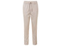 Beige broek met trekkoord.