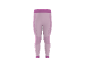 Roze sportlegging voor dames met een donkerdere tailleband en zomen.