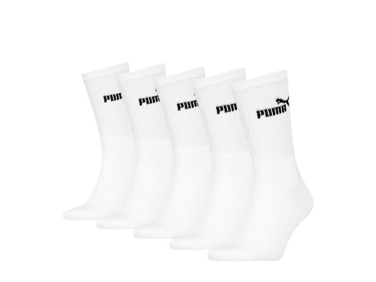 Puma witte sokken, vijf paar