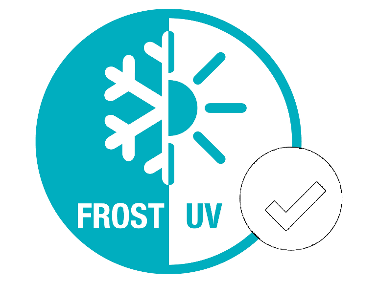 Frost en UV: bescherming gegarandeerd.