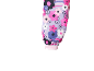 Kinderbloemenmouw met roze fleece manchet