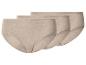 Set van drie beige damesonderbroeken