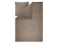 Beige mousseline beddengoedset met dekbedovertrek en kussensloop