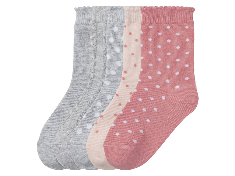 Ga naar volledige schermweergave: lupilu® Peuters meisjes sokken, 5 paar, met bio-katoen - afbeelding 2