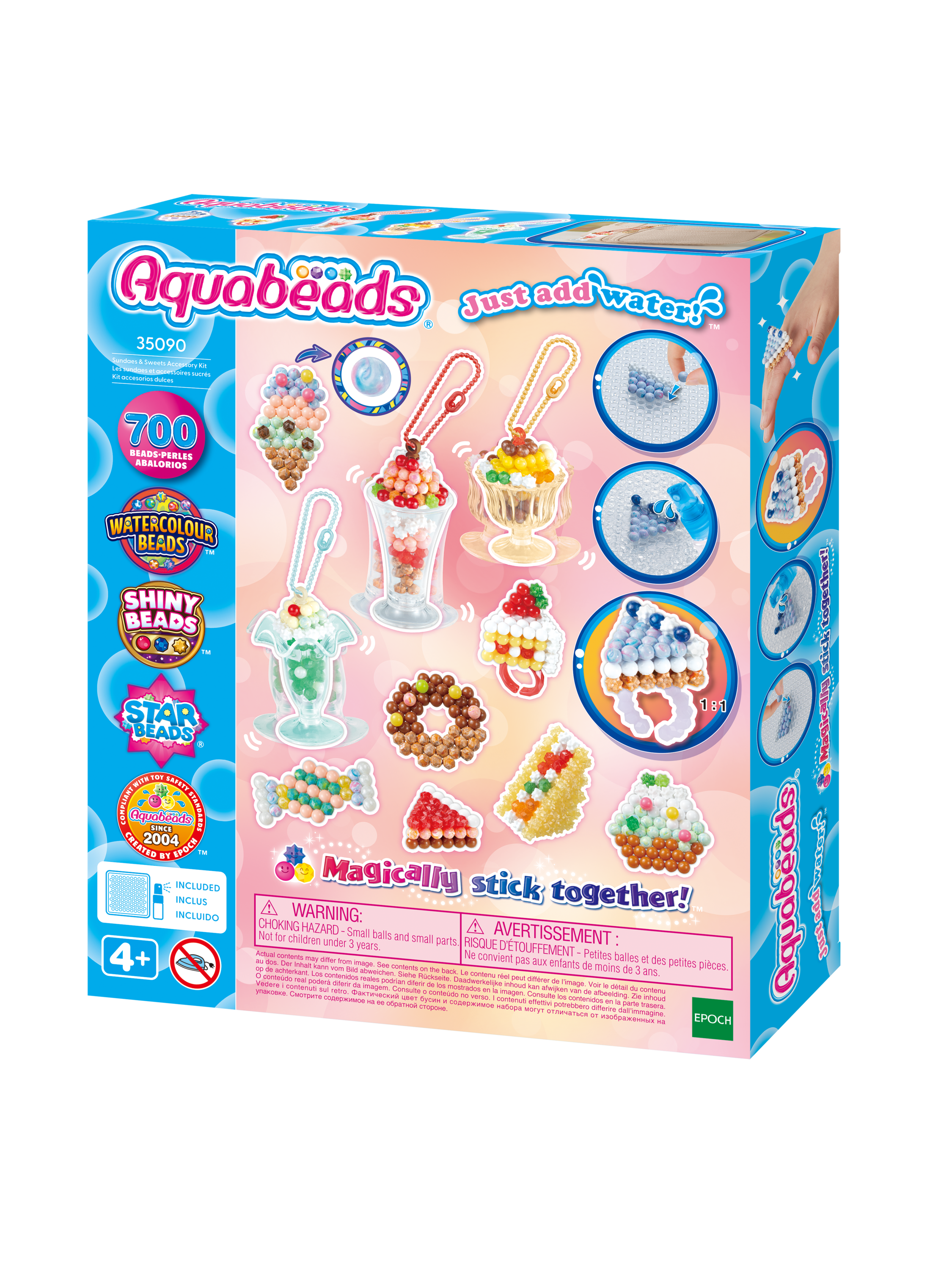 AQUABEADS Snoepjes hangers knutselset, wateractiverend
