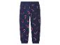 Marineblauwe joggingbroek met een rood zuurstokpatroon