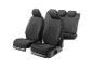 Zwarte autostoelhoesjes voor voor- en achterstoelen.